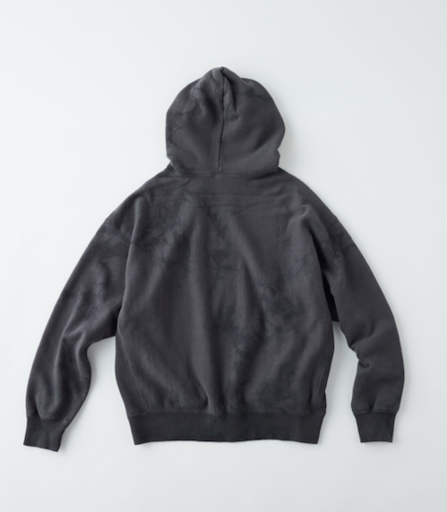 LOOPWHEEL SWEAT CREW NECK SHIRT UNEVEN DYED 69226