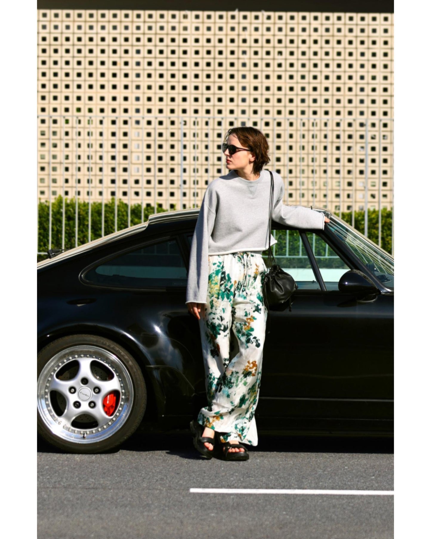 EXTRA FINE FLEECE CROPPED TOP