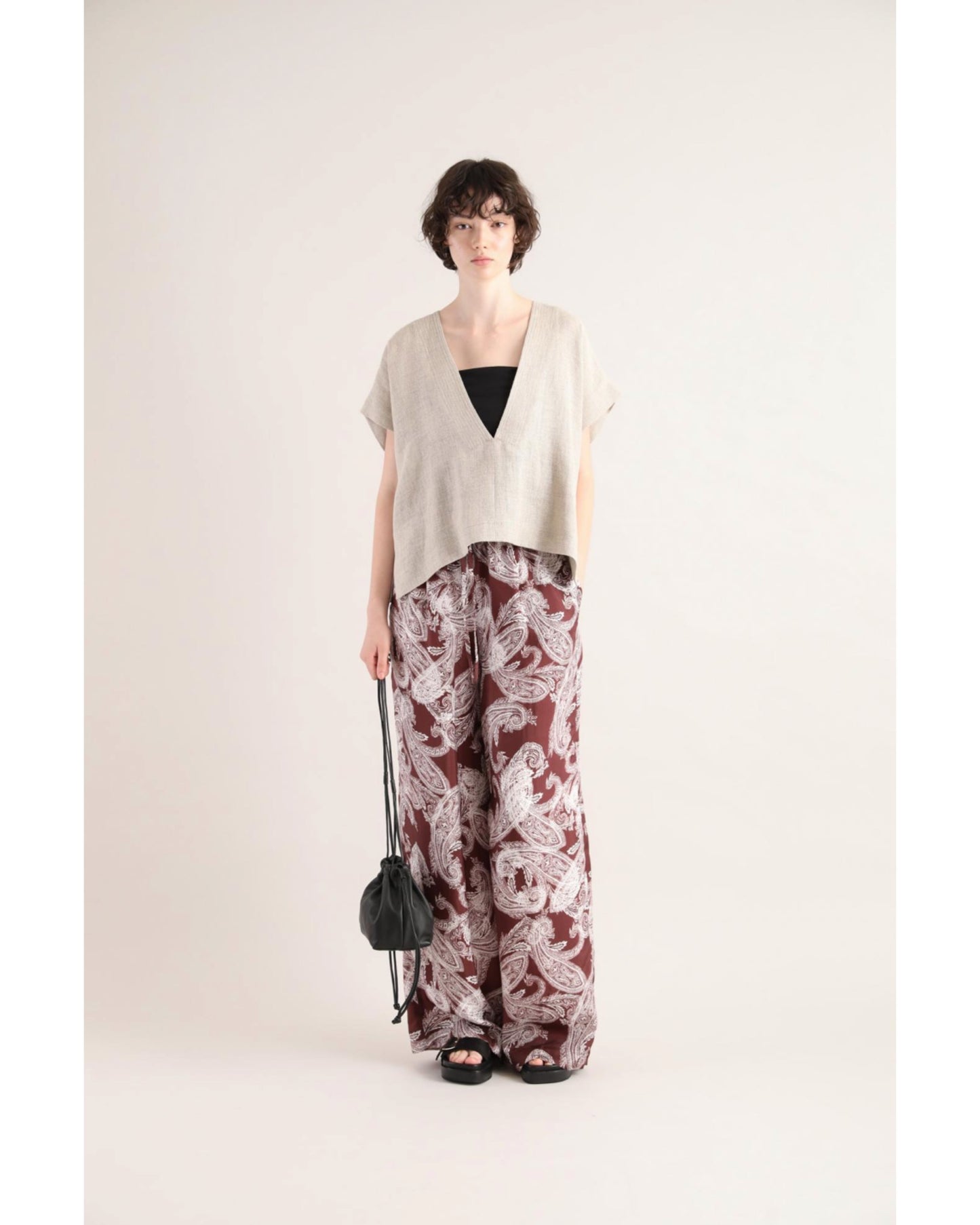 OVERLAP PAISLEY PANTS