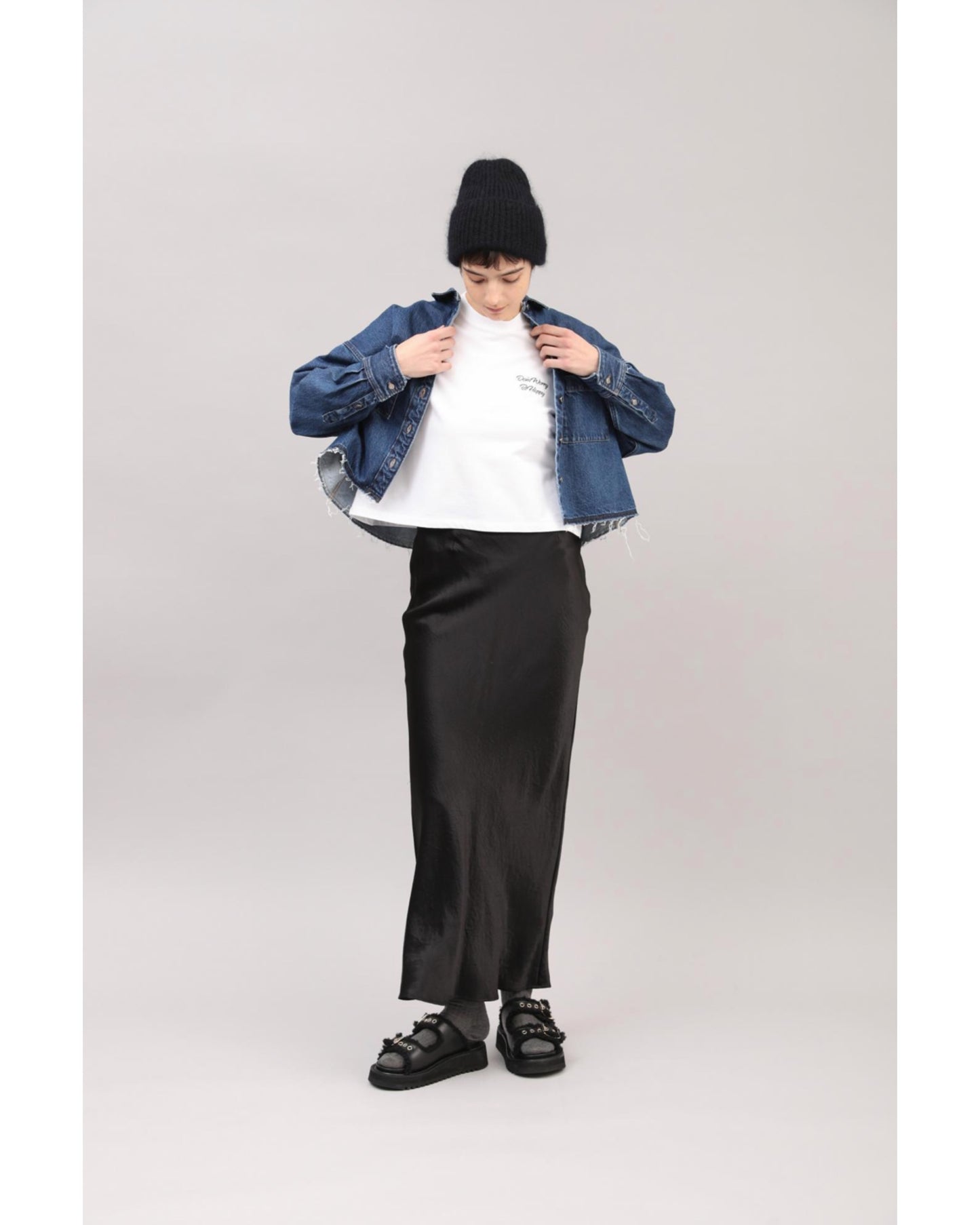 ACETATE SATIN SKIRT