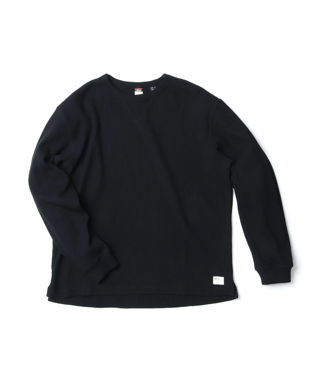 ECO HYBRID BOX WAFFLE L/S TEE