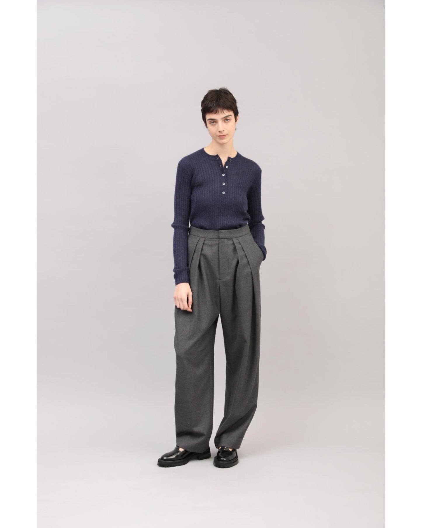 EXTRA FINE MOHAIR RIB TOP