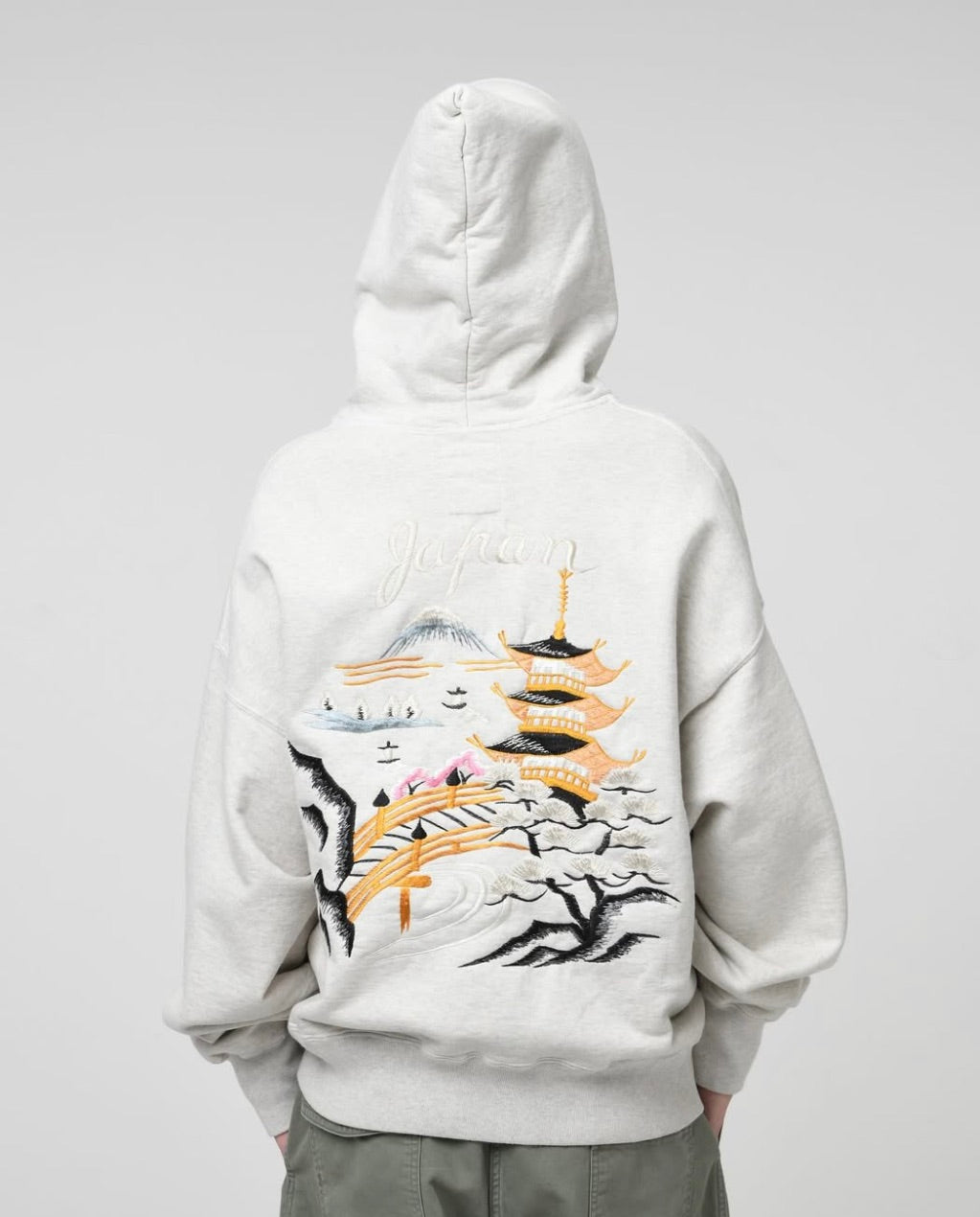 SUKAJAN EMB ZIP HOODIE AGED