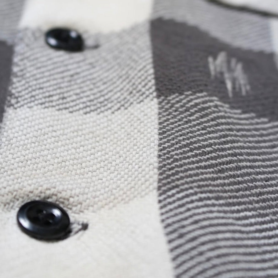 DAMAGED AND STAINED FLANNEL SHIRT