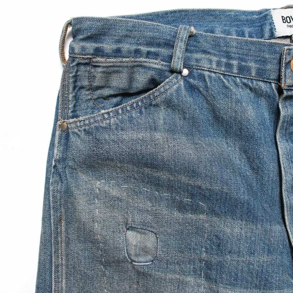 MINER'S REPAIRED DENIM WORK PANTS
