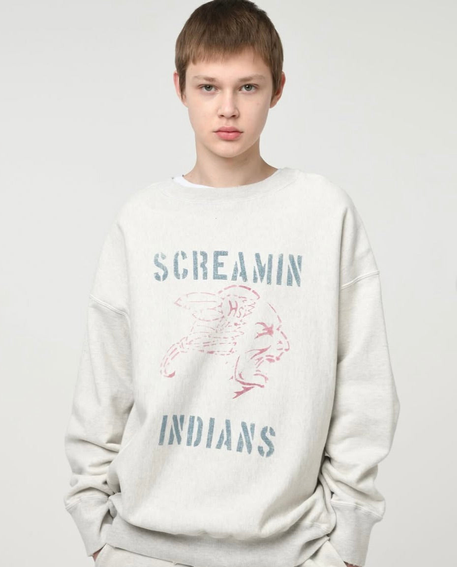 SCREAMIN INDIANS SWEATSHIRT AGED