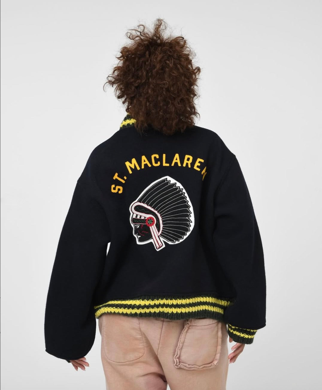 ST. MACLAREN UNIV. VARSITY JACKET AGED