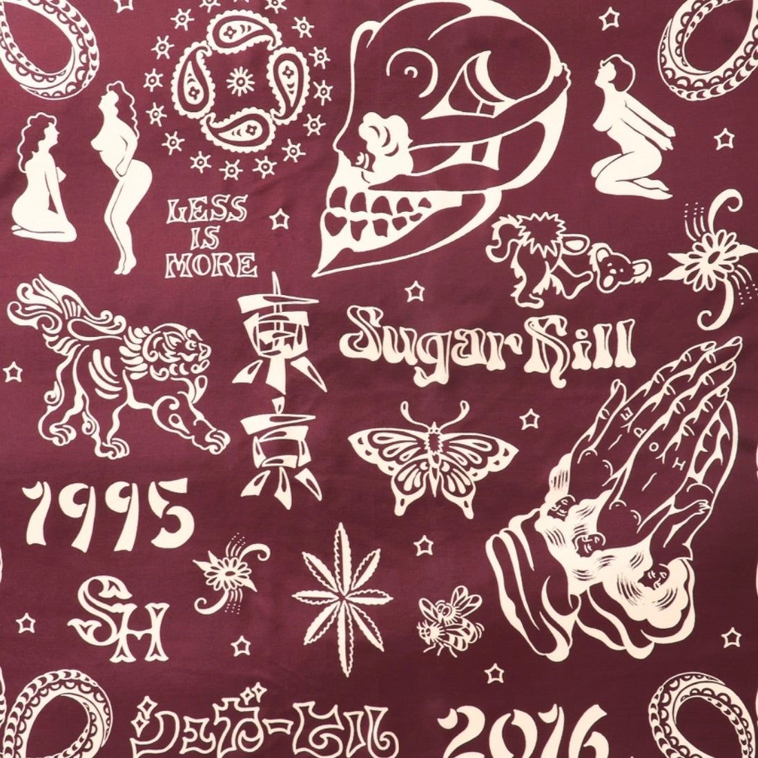 YAMADA LEN / SUGARHILL SILK SCARF