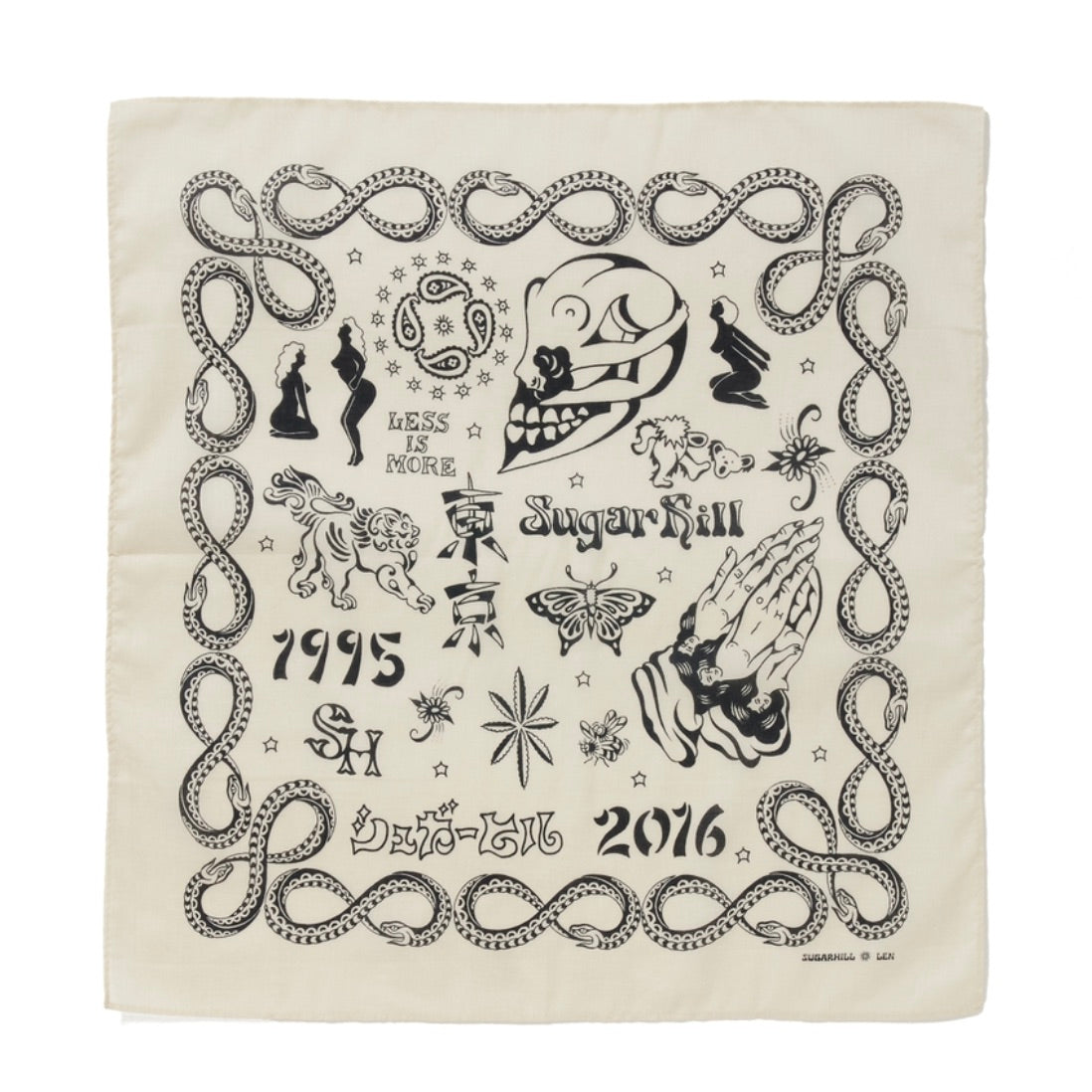 YAMADA LEN / SUGARHILL TATTOO FLASH BANDANA – TIME AFTER TIME