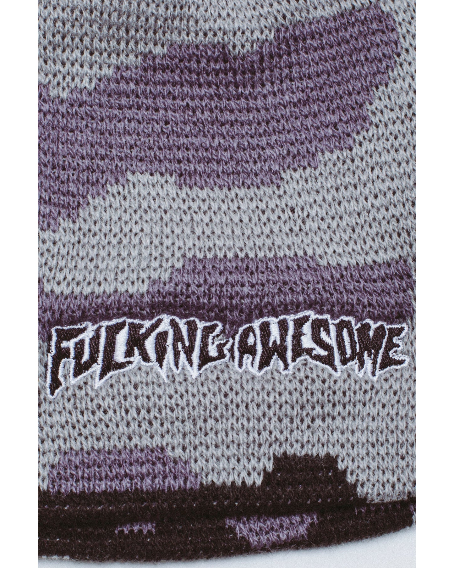 Embroidered Stamp Logo Skully Beanie