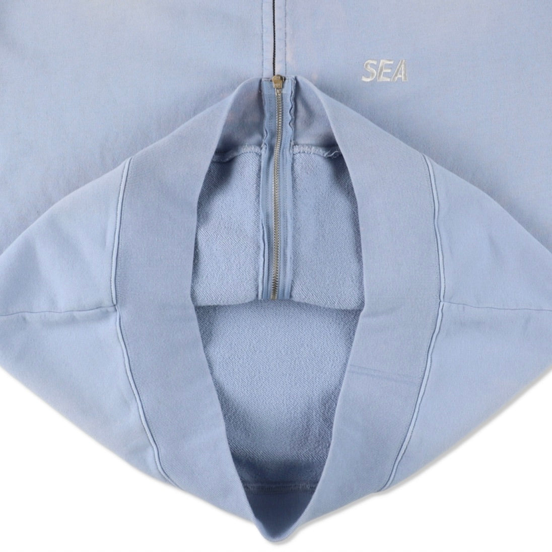 SULFUR DYEING LOGO ZIP SWEATSHIRT