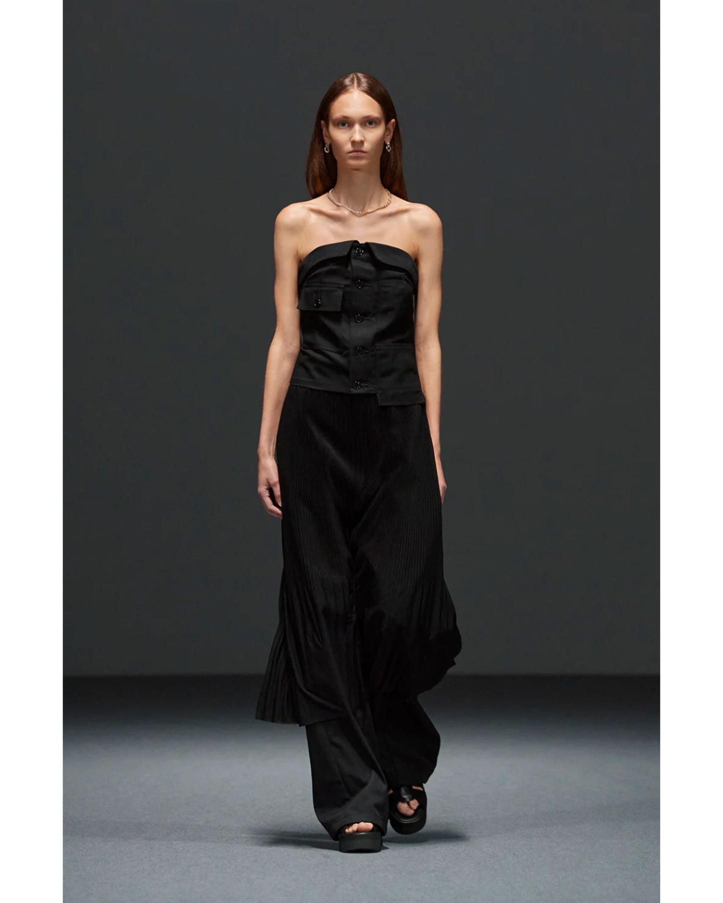 PLEATED SLIP DRESS 16255