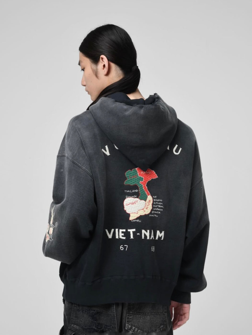 VIETNAM ZIP HOODIE AGED