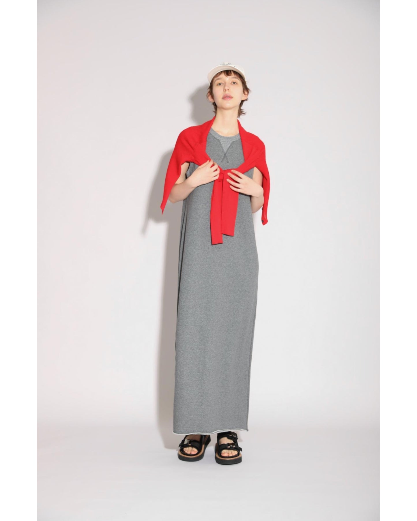 F.TWIST COTTON SILK RIB POLO CARDIGAN