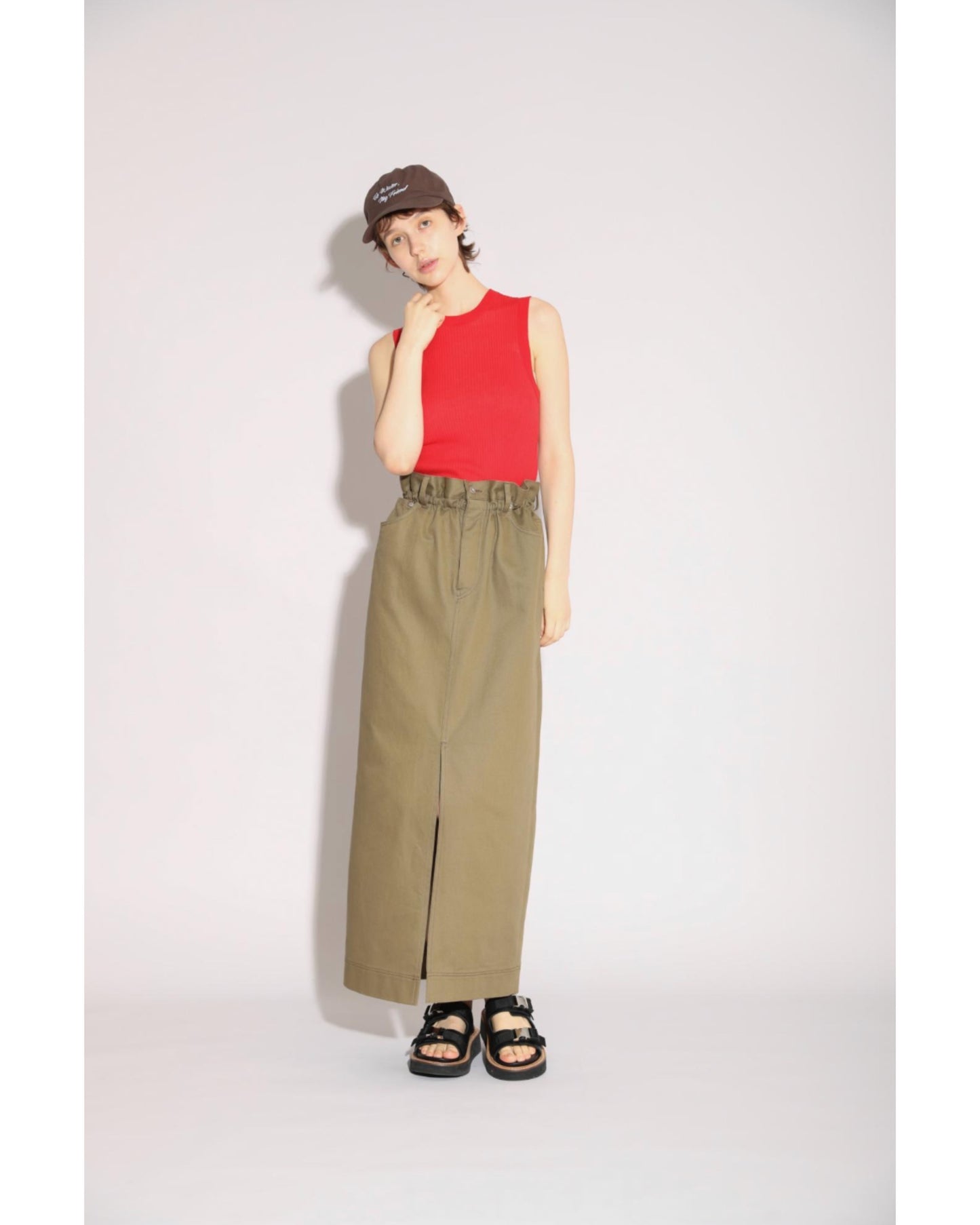 FINE TWIST CO/SI RIB N/S TOP