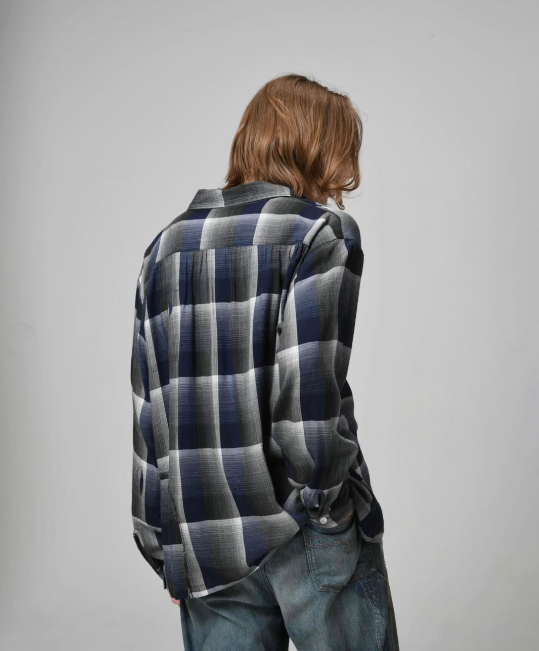 CHECK RAYON SHIRT