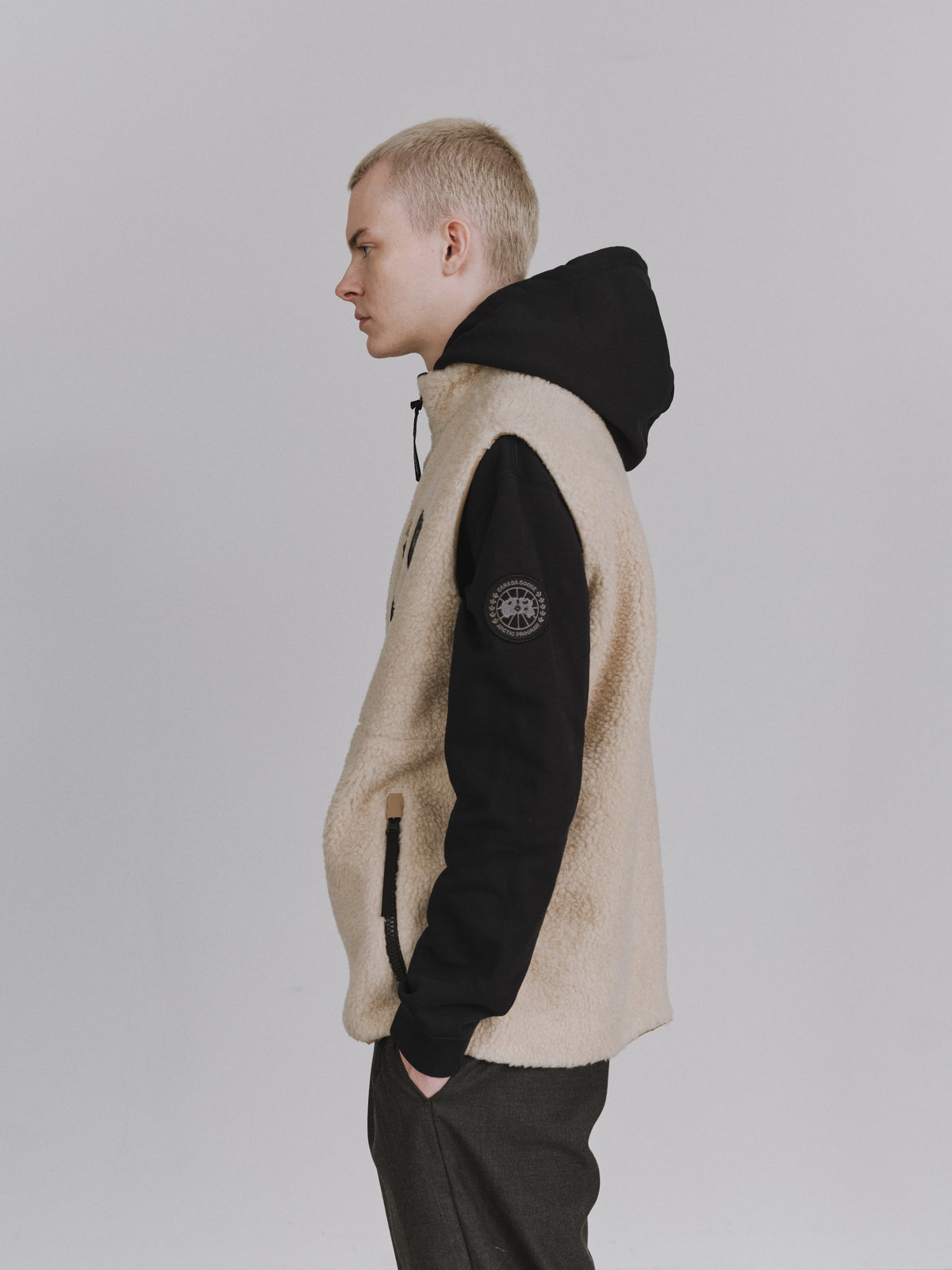 Kinross Reversible Fleece Vest Black Label Fusion Fit