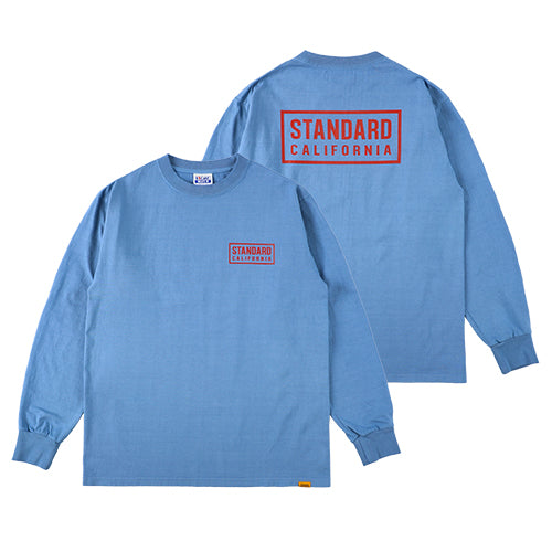 Supreme Box Logo L/S Tee Navy XL ネイビーTシャツ/カットソー(七分/長袖) - Tシャツ/カットソー(七分/長袖)