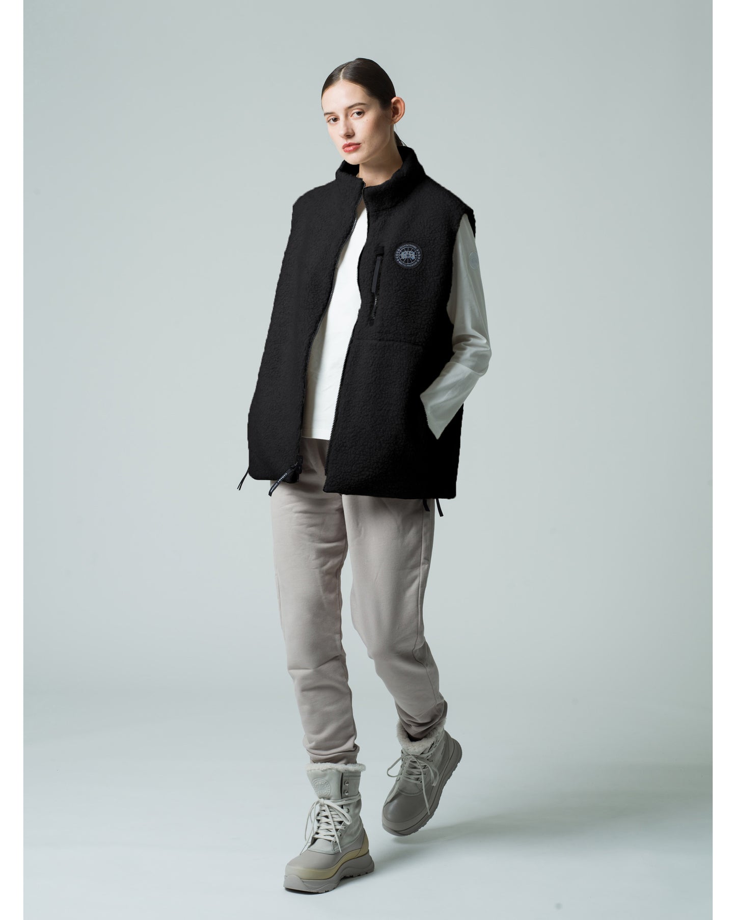 Kinross Reversible Fleece Vest Black Label Fusion Fit