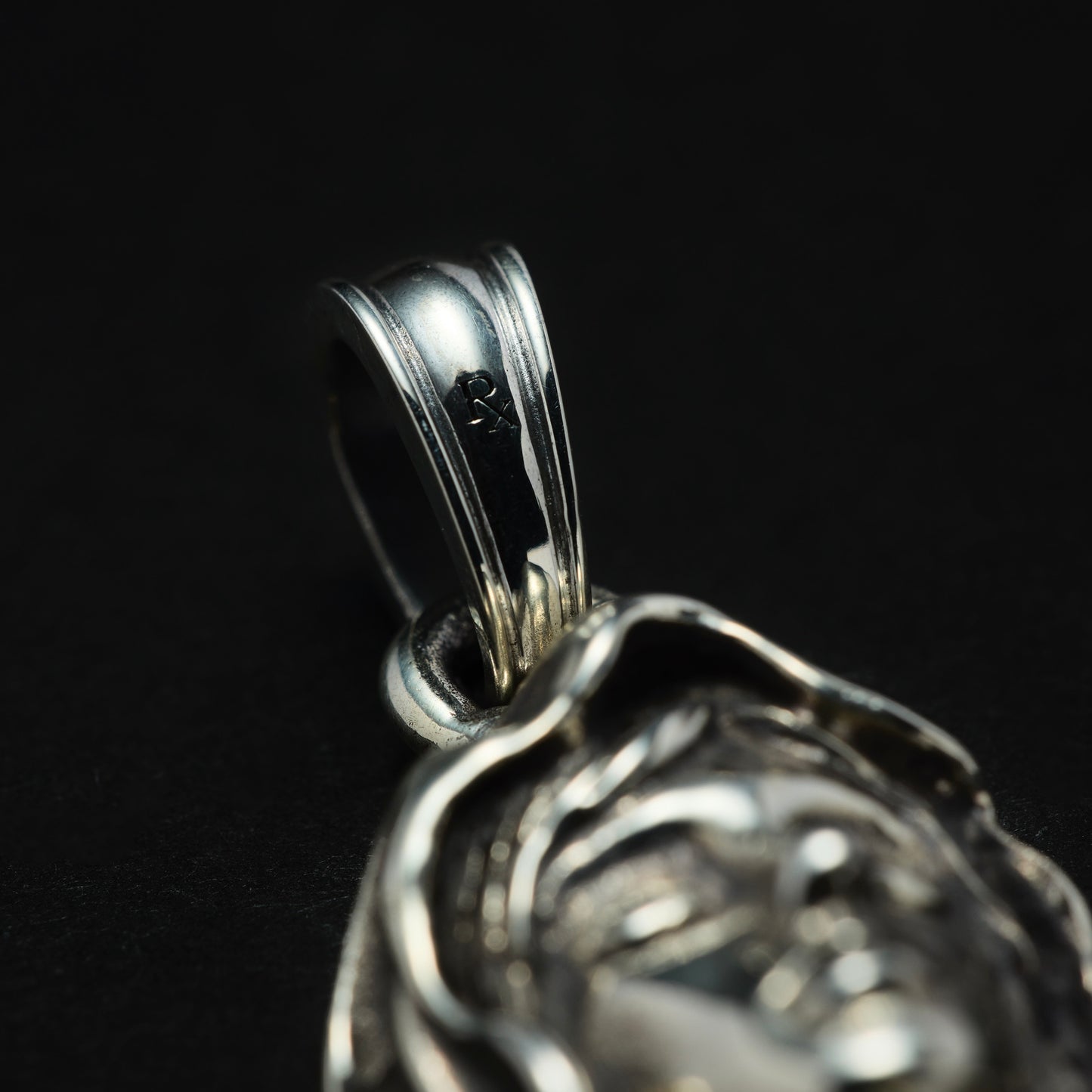 Solid Back Mary Small Pendant