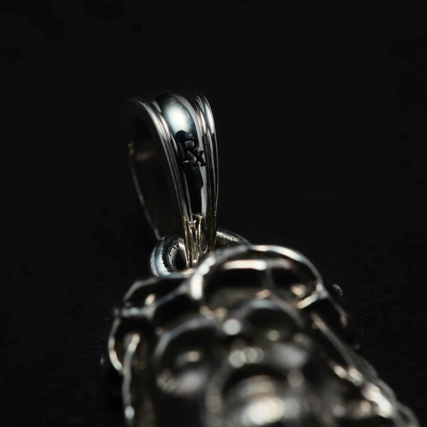 Solid Back Jesus Small Pendant
