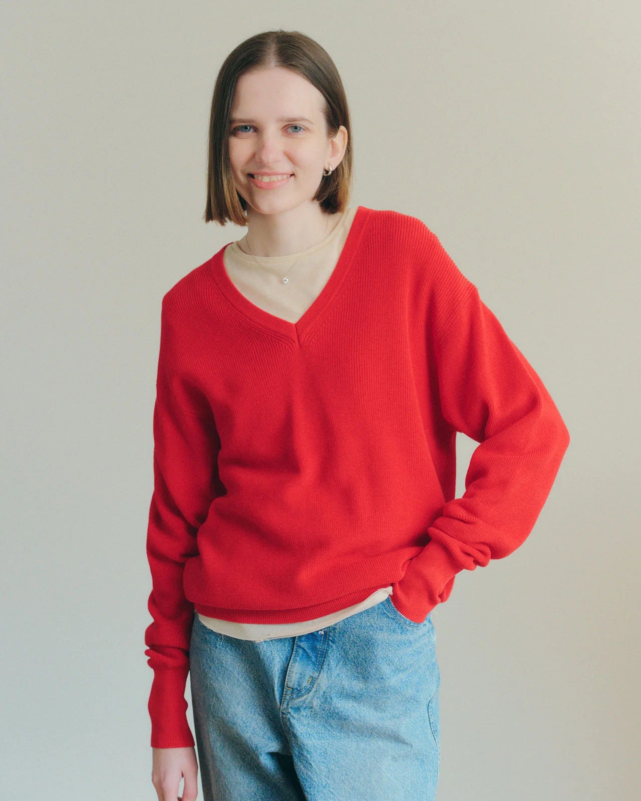 SHEER GAUZE LONG SLEEVE TEE