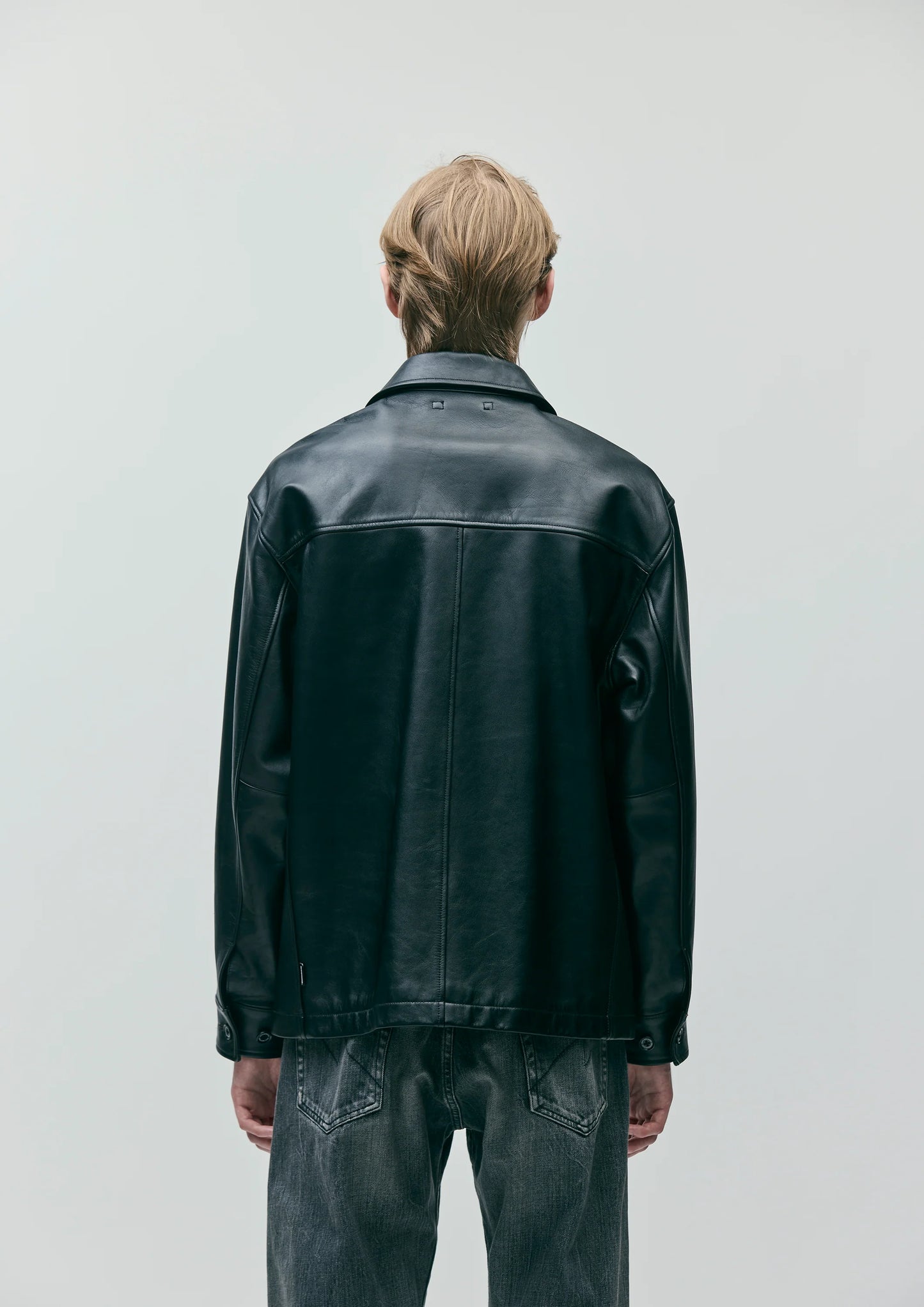 LEATHER CAR COAT