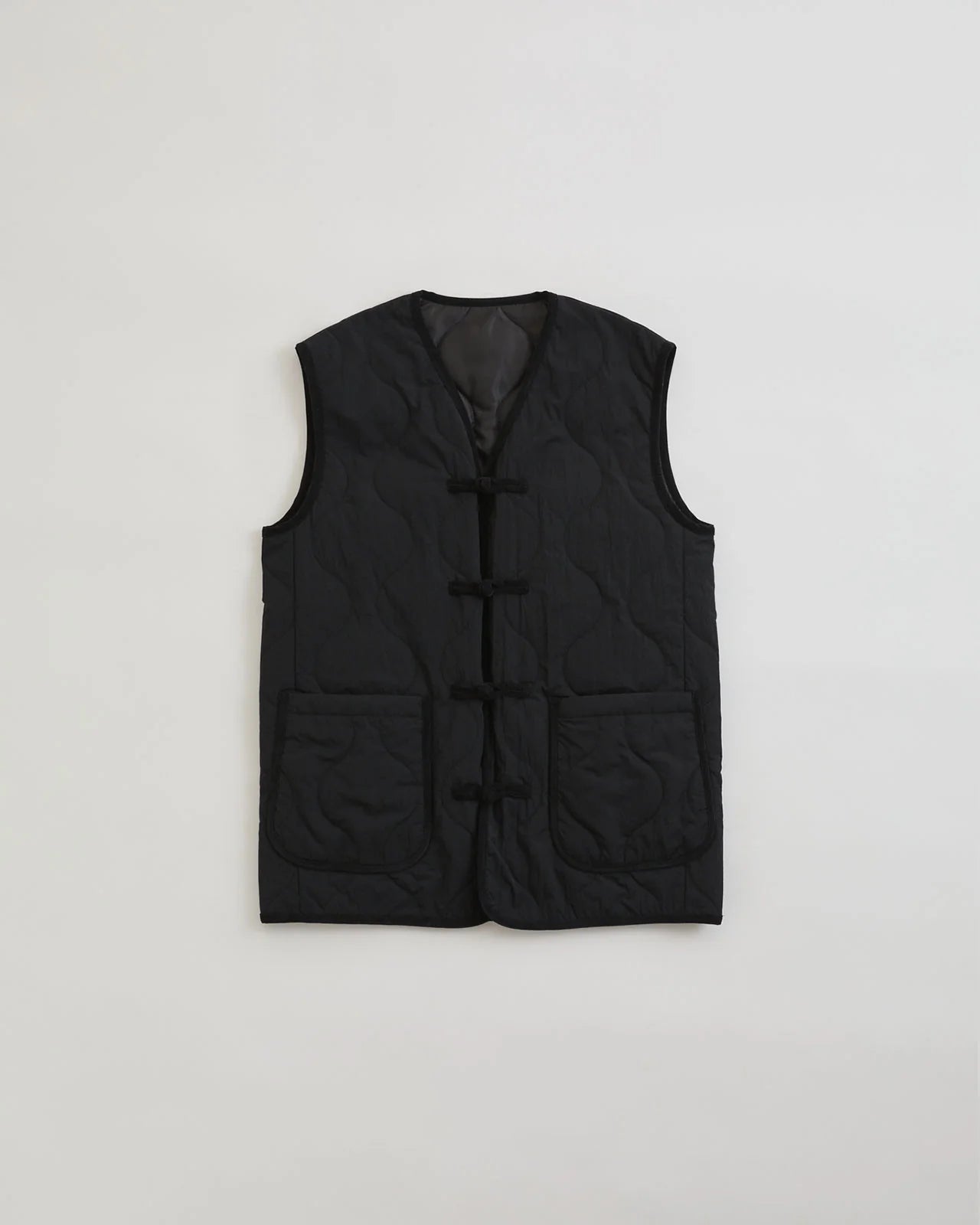 CHINA BUTTON QUILTED VEST