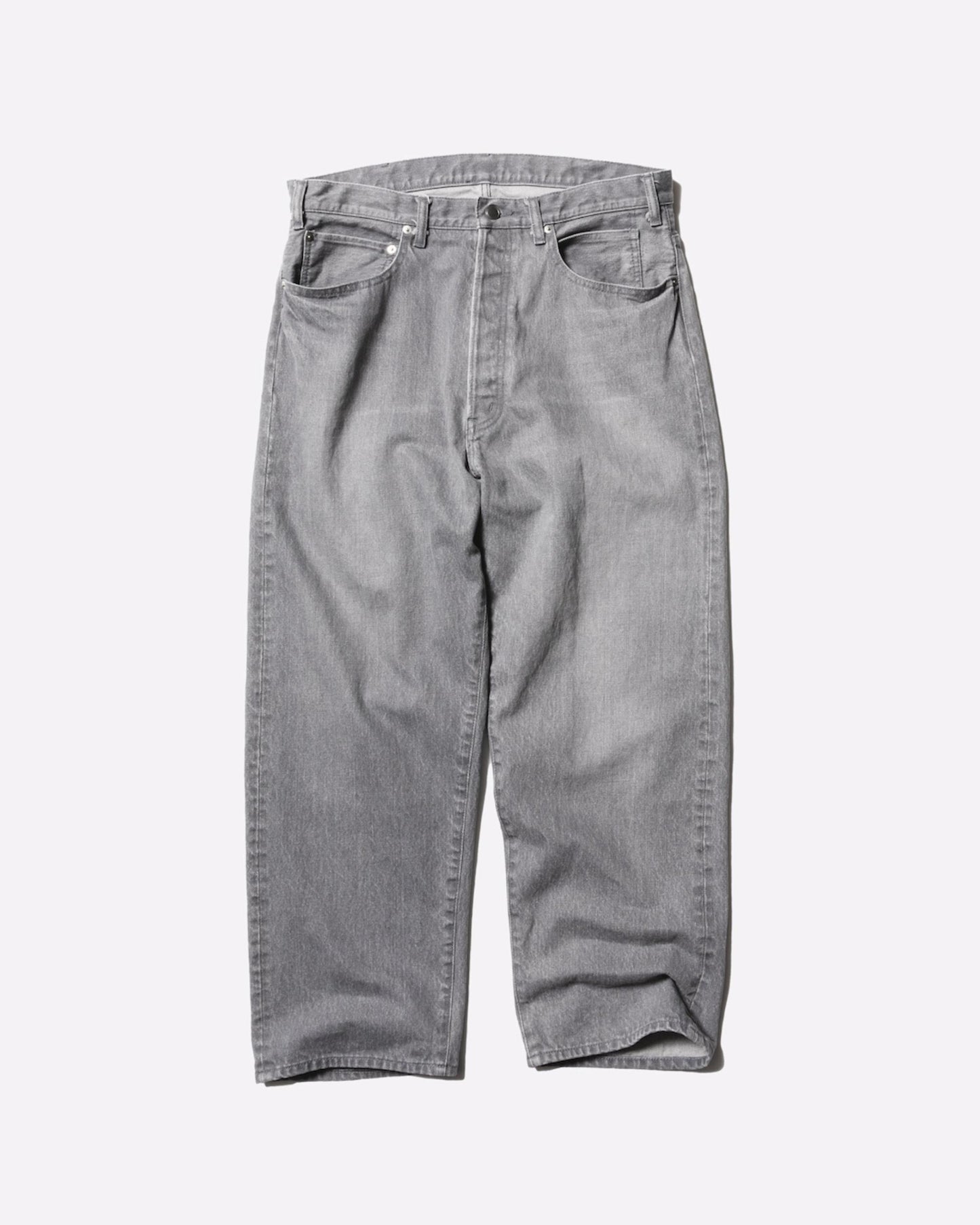 Unlikely Time Travel Jean Wide Gray Denim