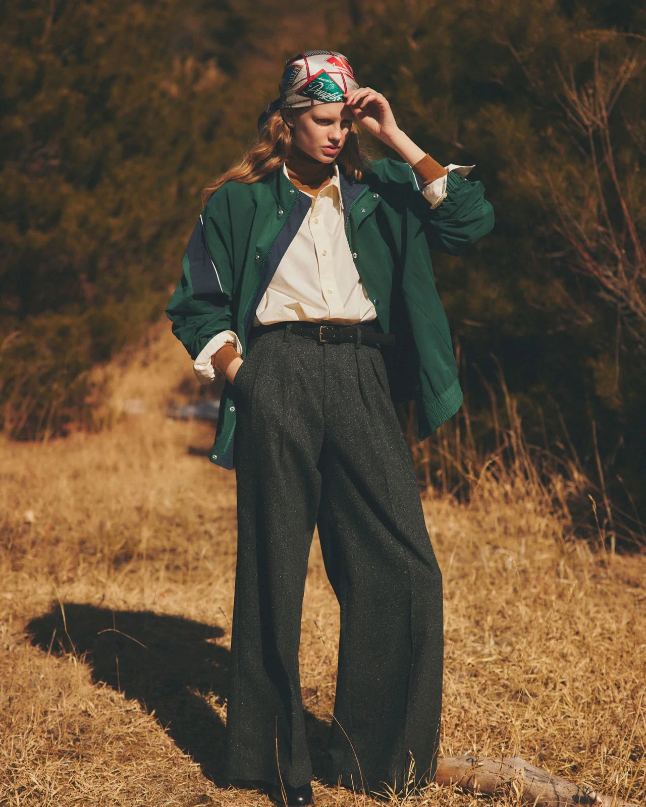 COTTON SILK HIGH NECK KNIT