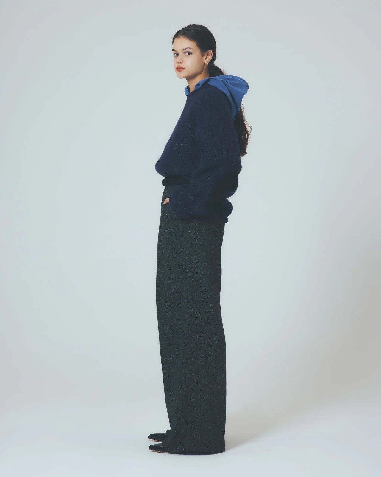 ELBOW PATCH KNIT PULLOVER