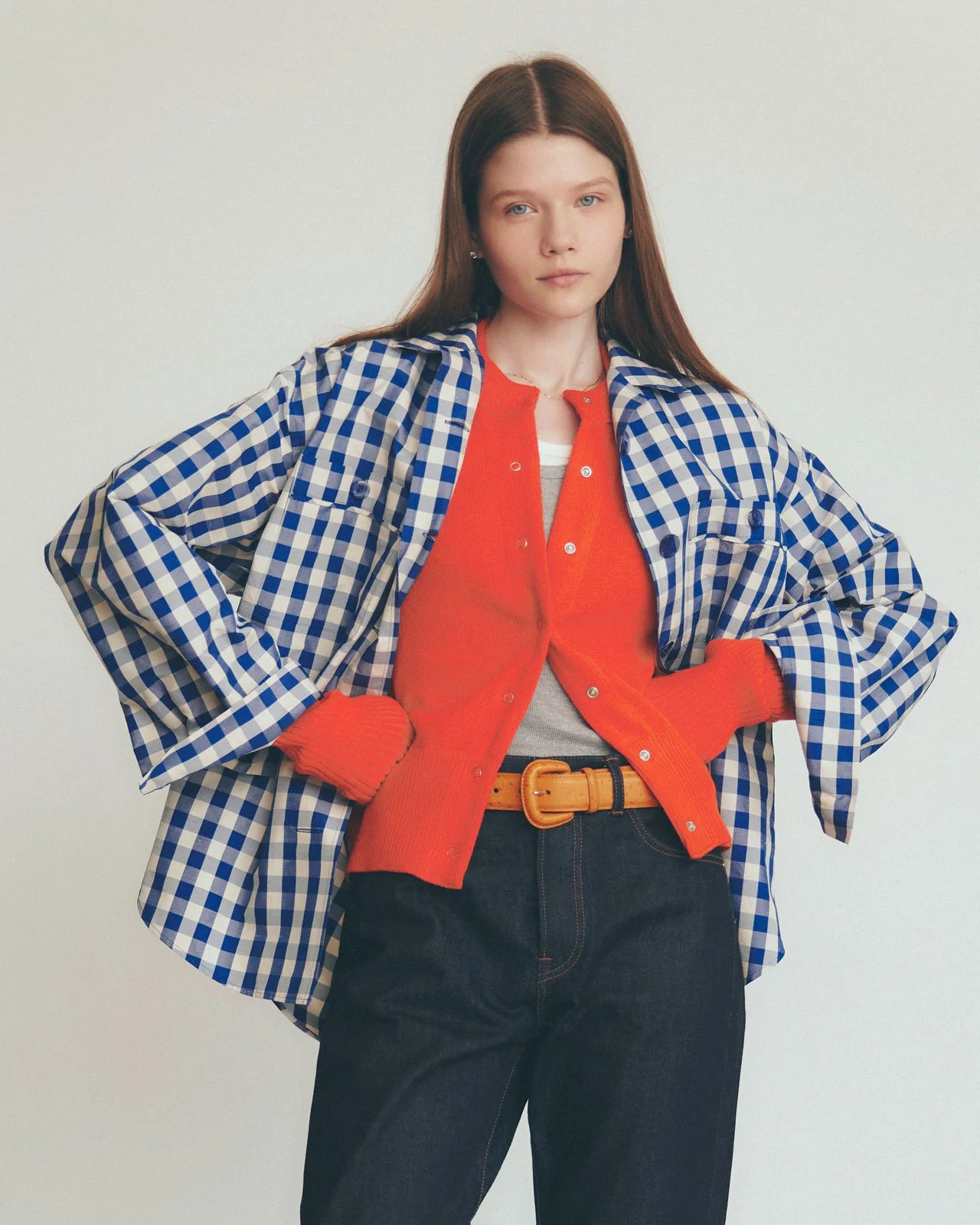 COTTON LONG RIB CARDIGAN