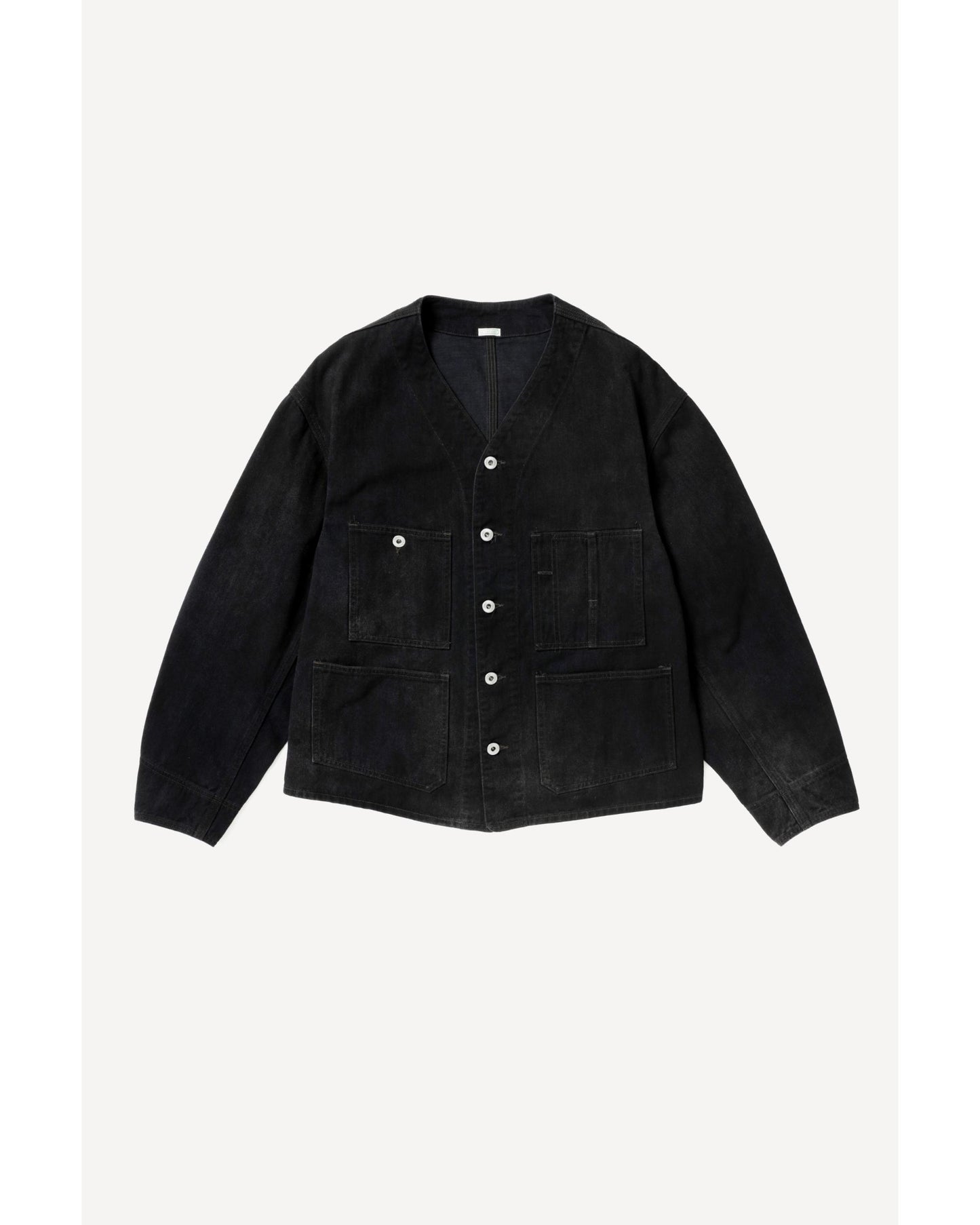 Vintage Black Denim Engineer Jacket