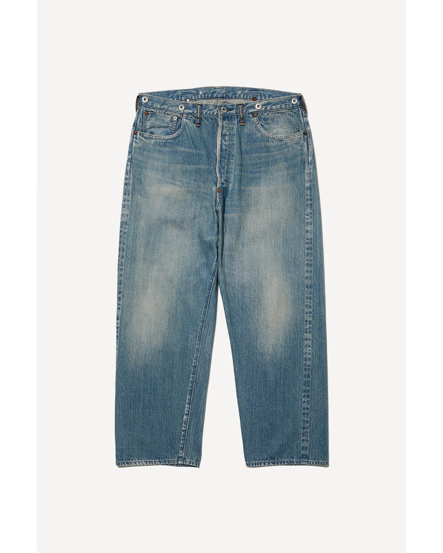 No.22 Washed Wide Denim Pants