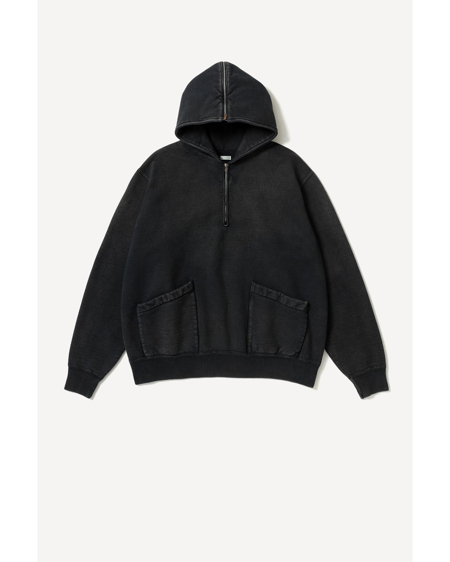 Vintage Sailor Hood Half Zip Sweat Shirt