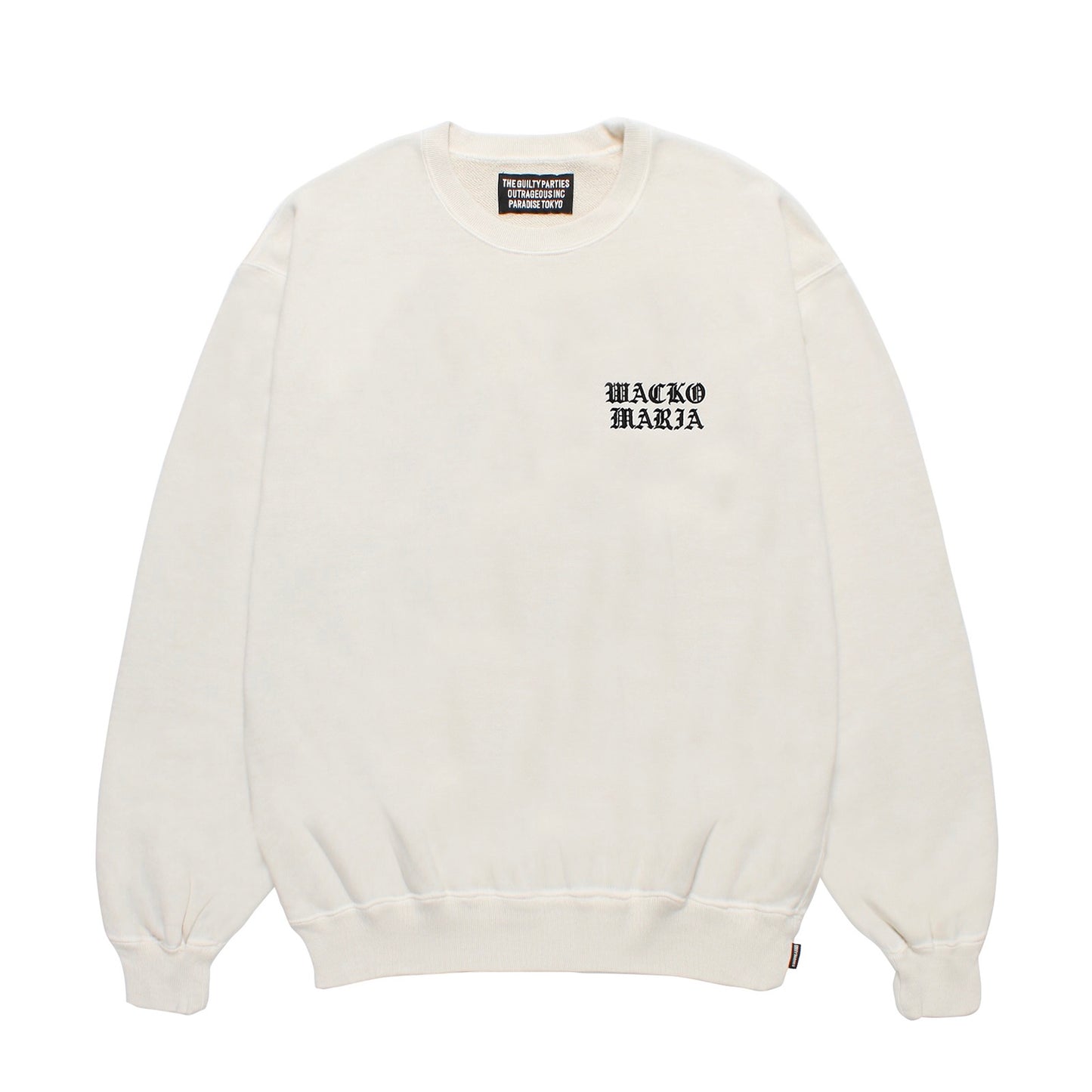 WASHED MIDDLE WEIGHT CREW NECK SWEAT SHIRT