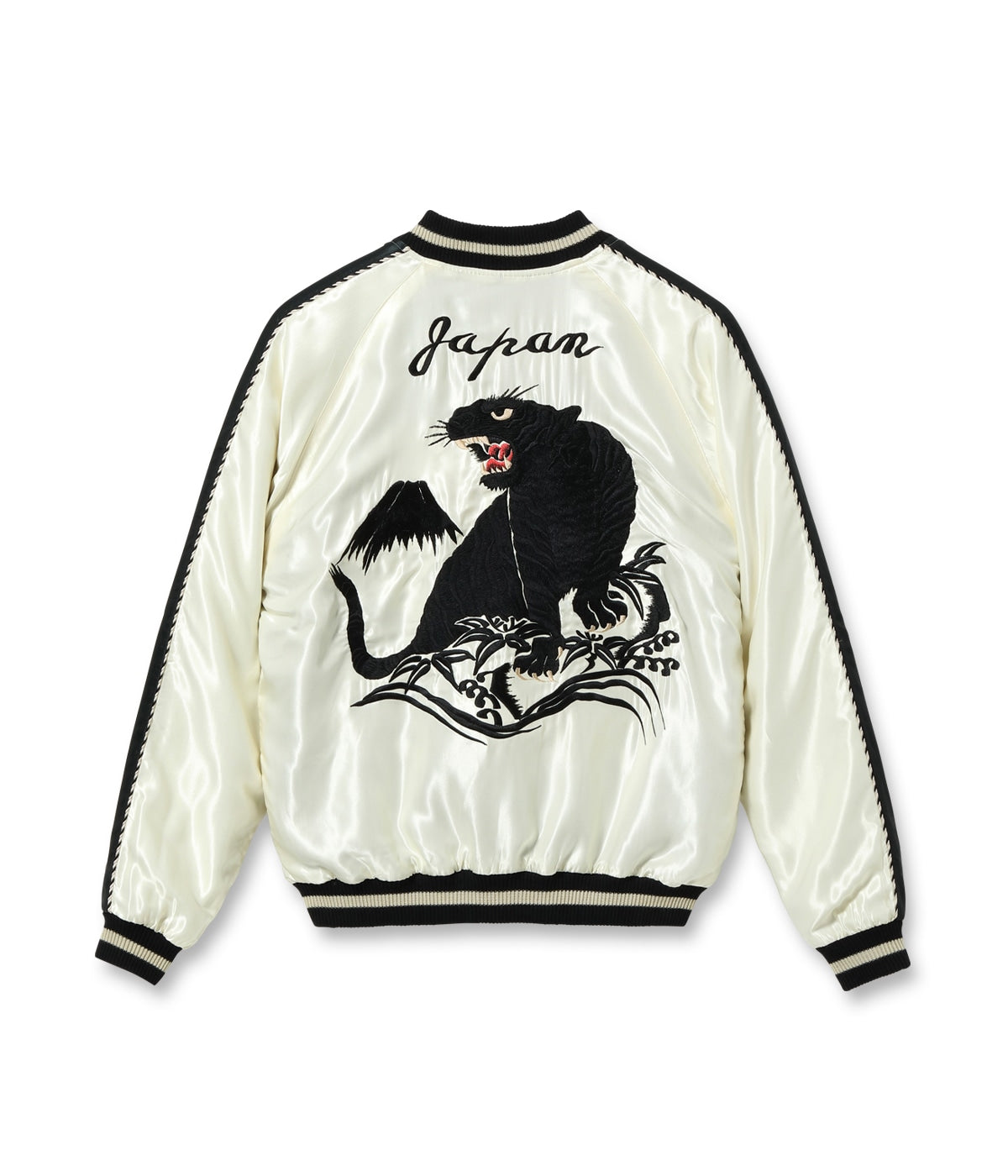 Mid 1950s Style Acetate Souvenir Jacket “BLACK TIGER” × “DUELLING DRAGONS” TT15682-105