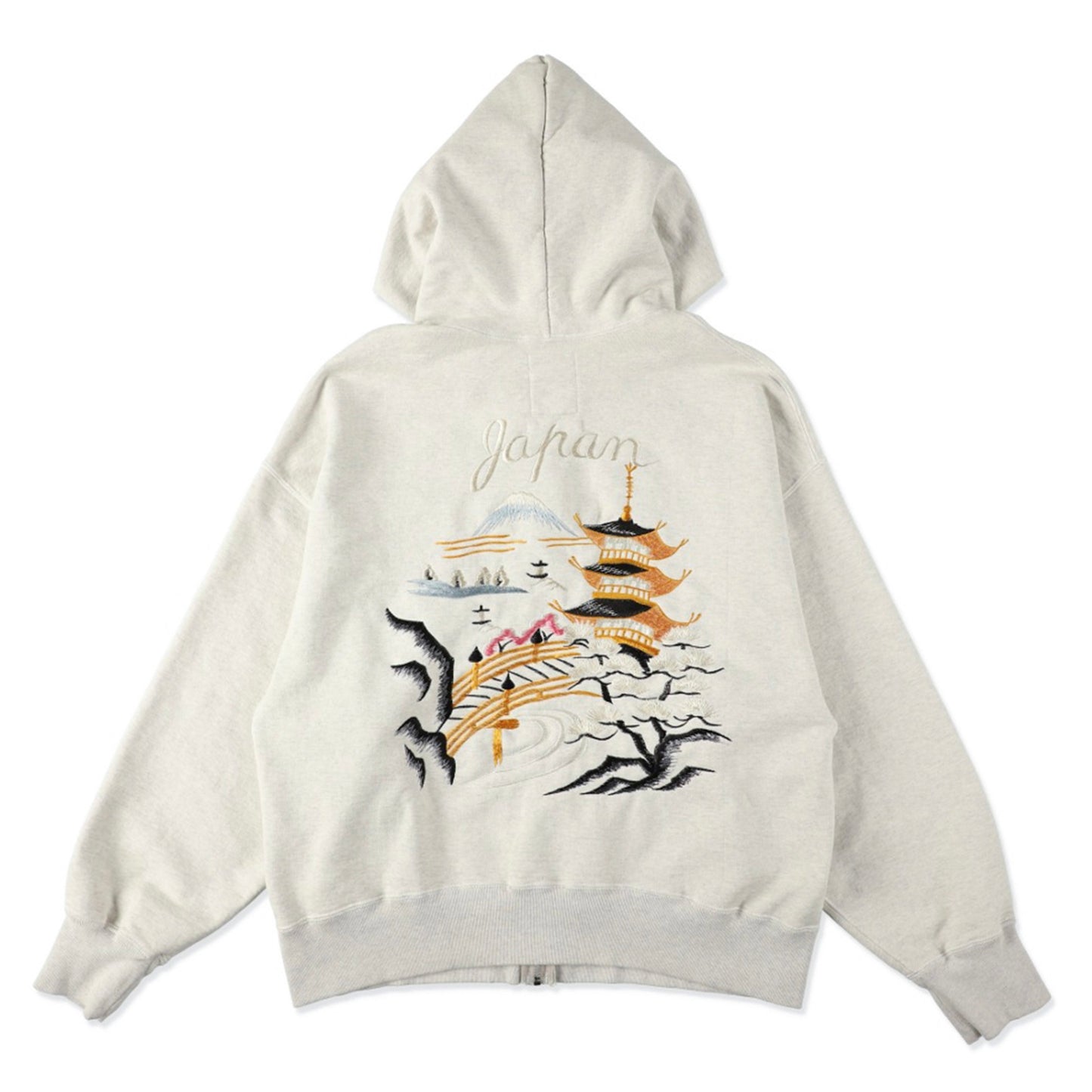 SUKAJAN EMB ZIP HOODIE AGED
