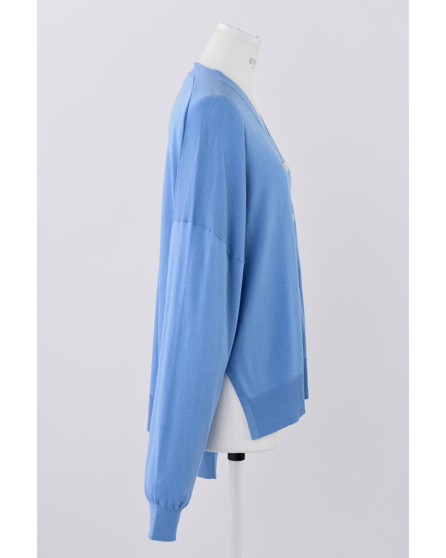 シルクコットン ボックスVカーデ