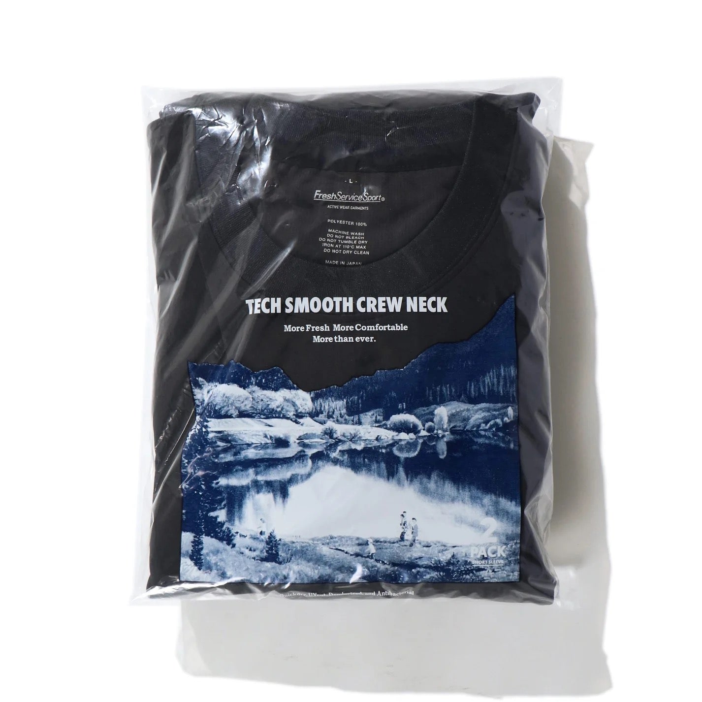 2-PACK TECH SMOOTH S/S CREW NECK