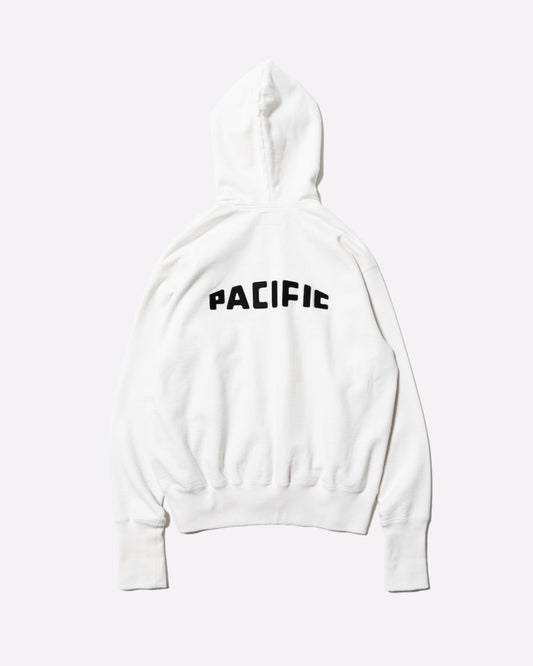 Unlikely Simple Sweat ZIP Up Hoodie  WHITE