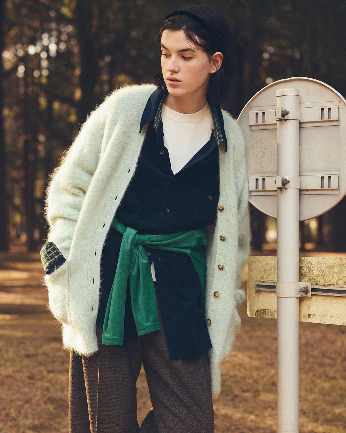 ALPACA SHAGGY KNIT CARDIGAN