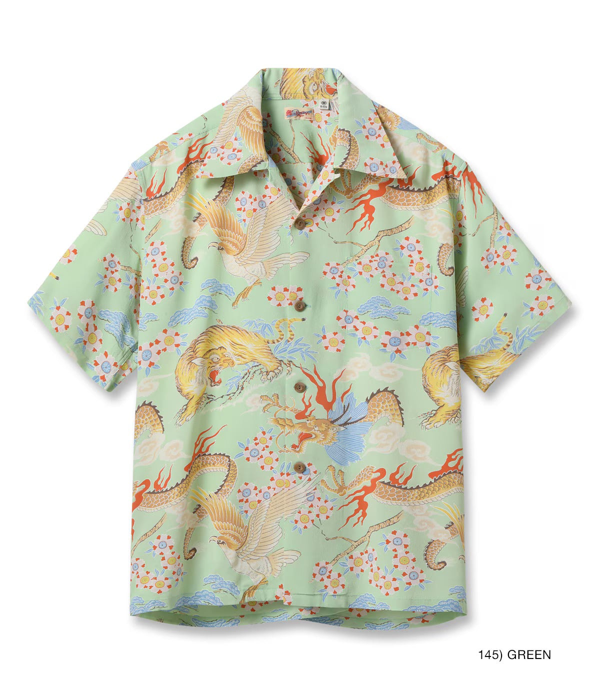 RAYON HAWAIIAN SHIRT “THE TRIANGULAR FIGHT” SS39414