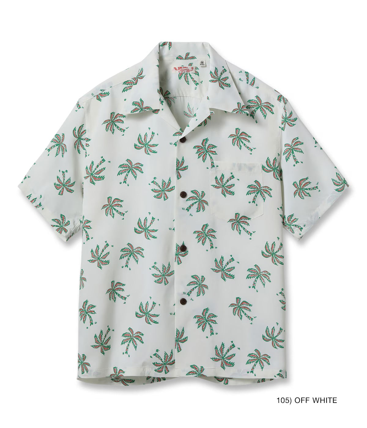 RAYON HAWAIIAN SHIRT “SCATTERED PALMTREE” SS39427