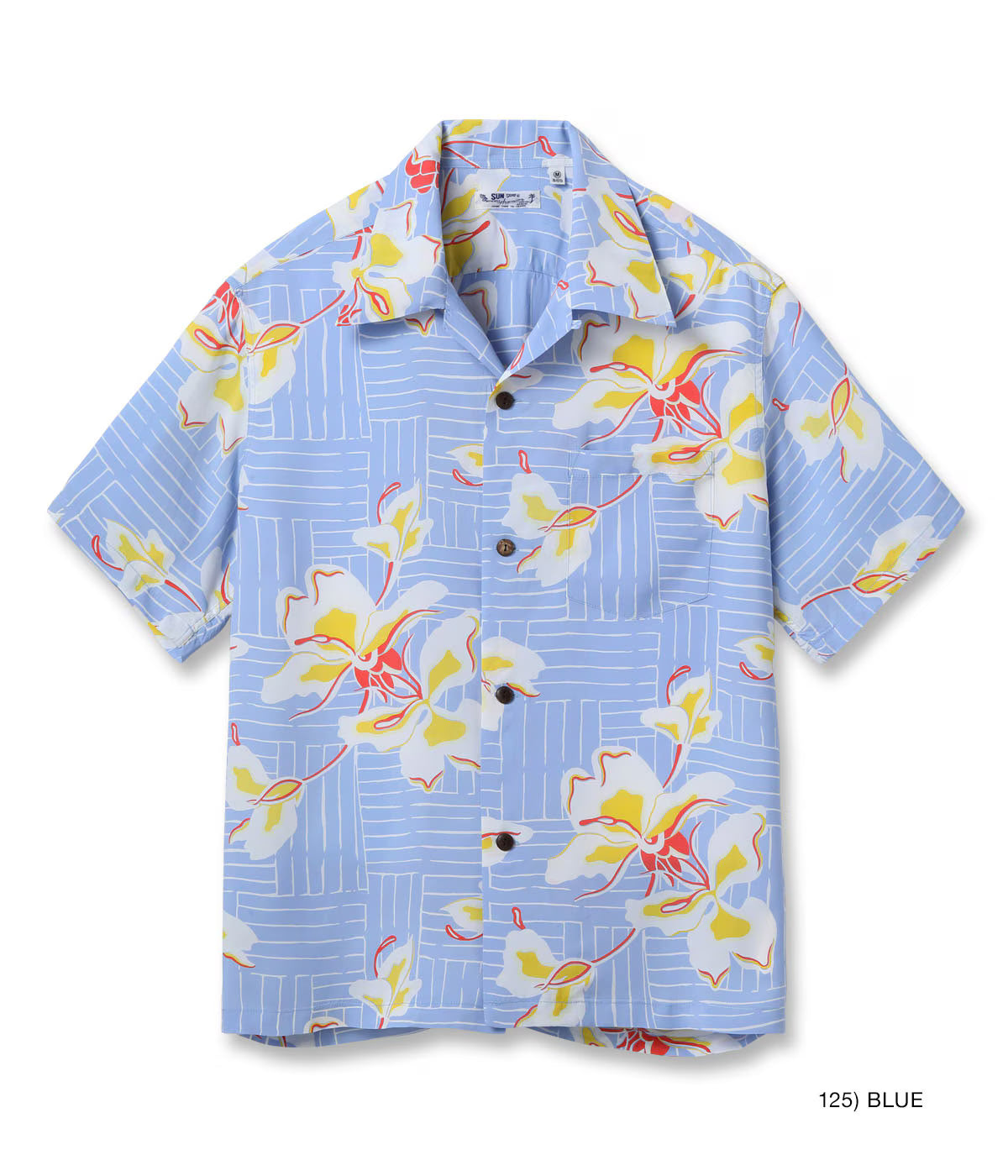 RAYON HAWAIIAN SHIRT “WHITE GINGER” SS39615 – TIME AFTER TIME
