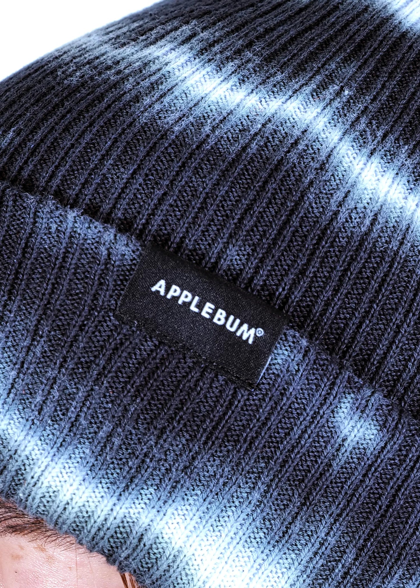 Border Tie Dye Knit Cap