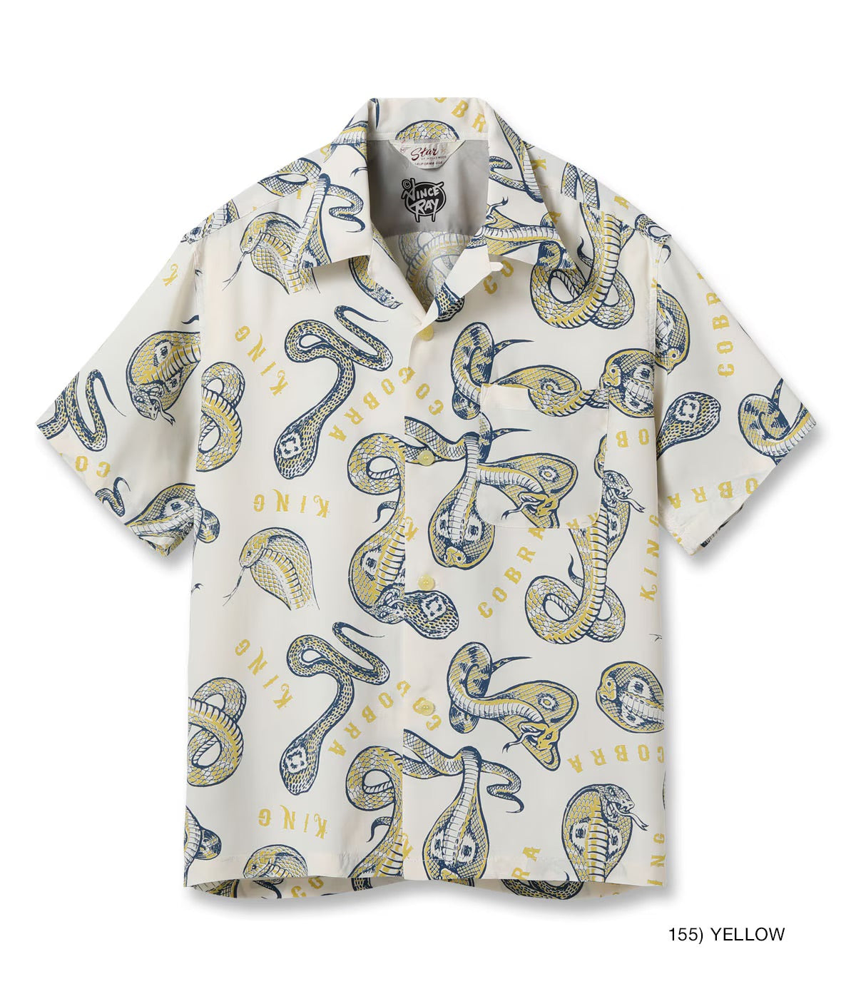HIGH DENSITY RAYON OPEN SHIRT “KING COBRA” by VINCE RAY SH39488