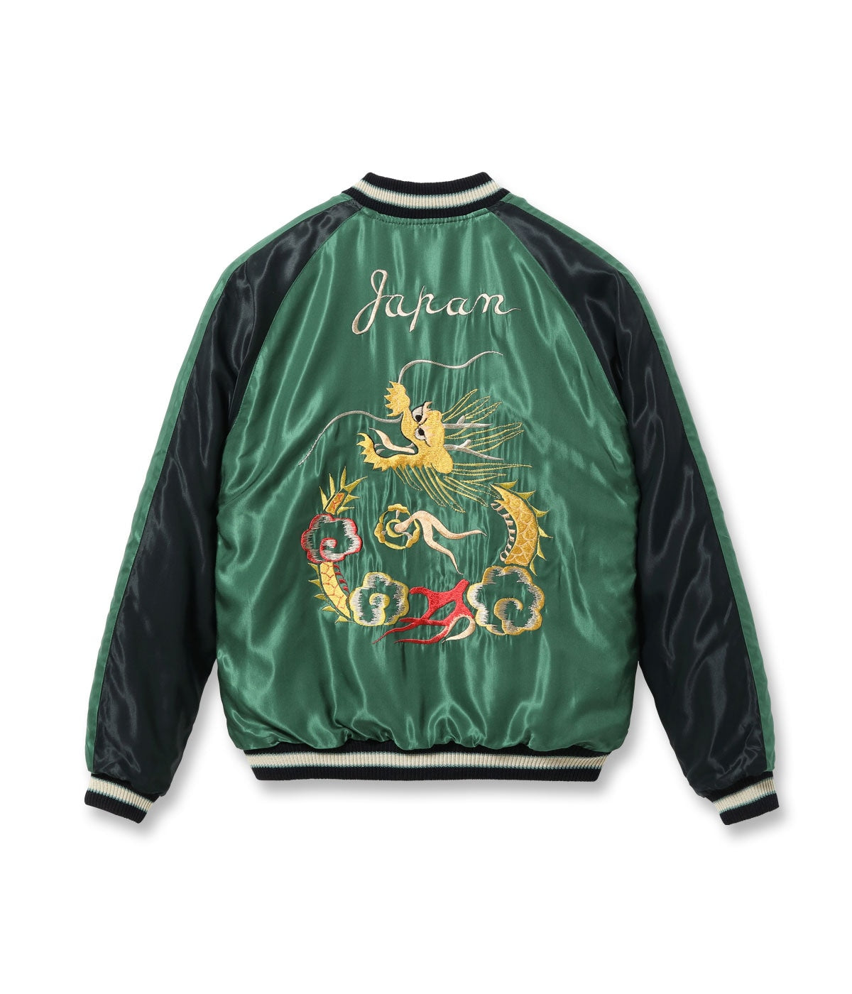 Mid 1950s Style Velveteen (Two-tone) × Acetate Souvenir Jacket “TIGER HEAD” × “GOLD DRAGON” TT15795-119