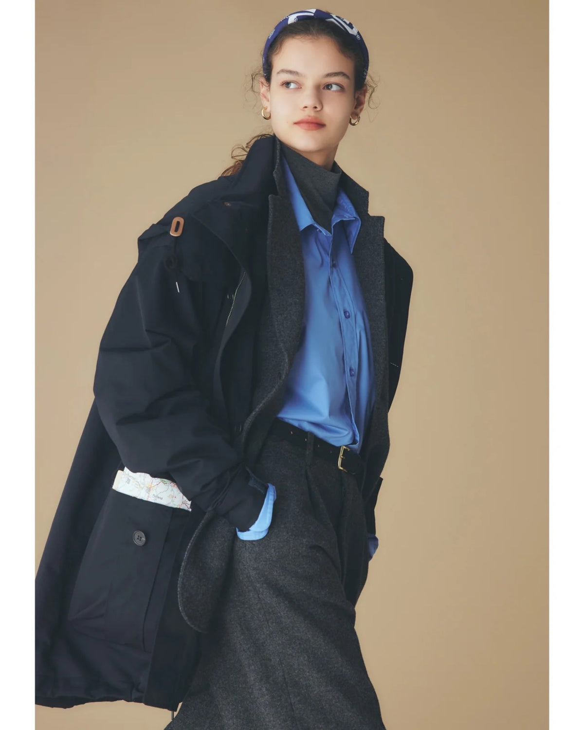 COTTON SILK HIGH NECK KNIT