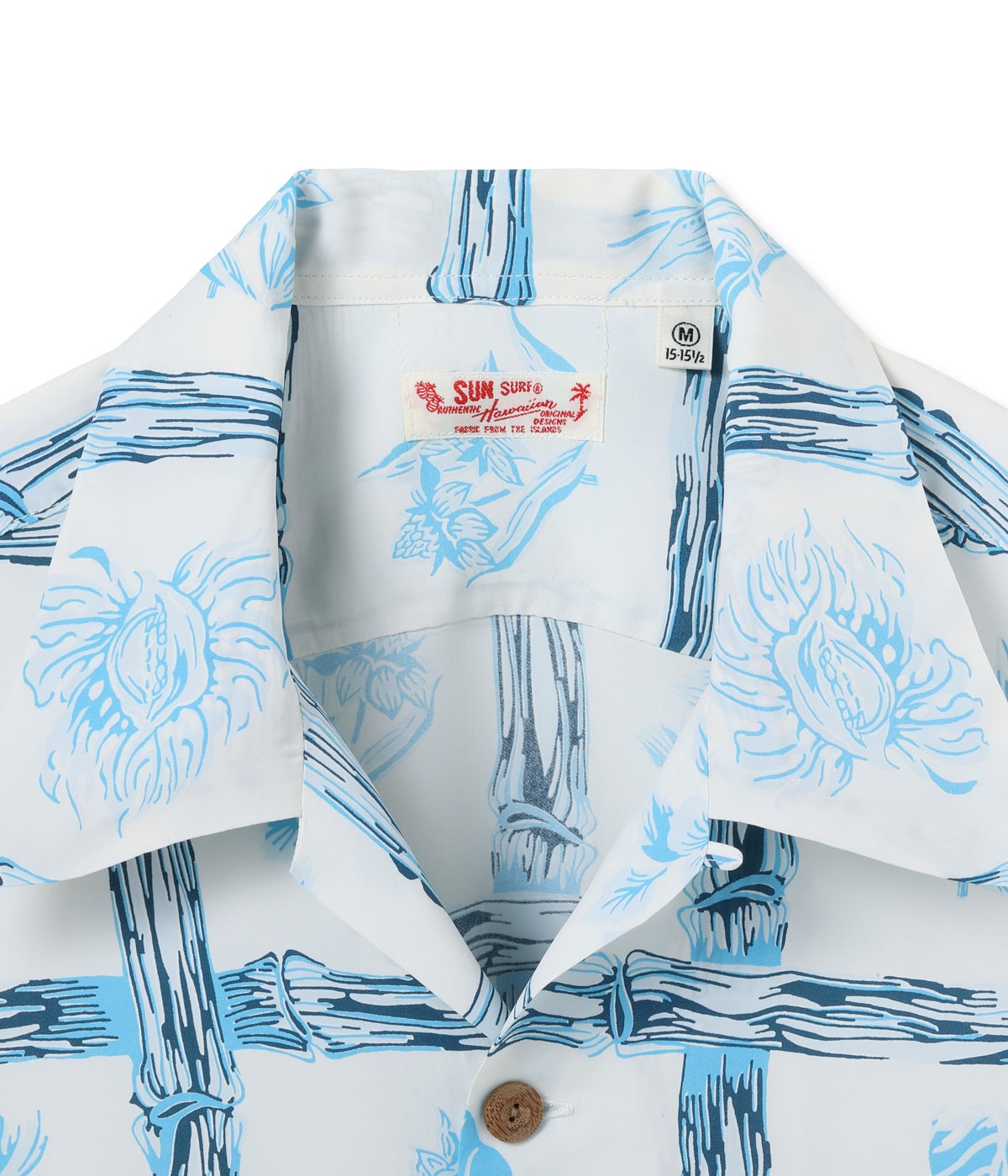 RAYON HAWAIIAN SHIRT “ISLAND PLANTS” SS39419